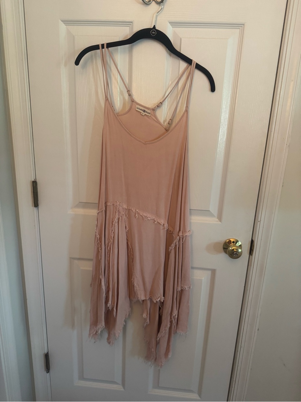 Blush Pink Draped Slip Camisole